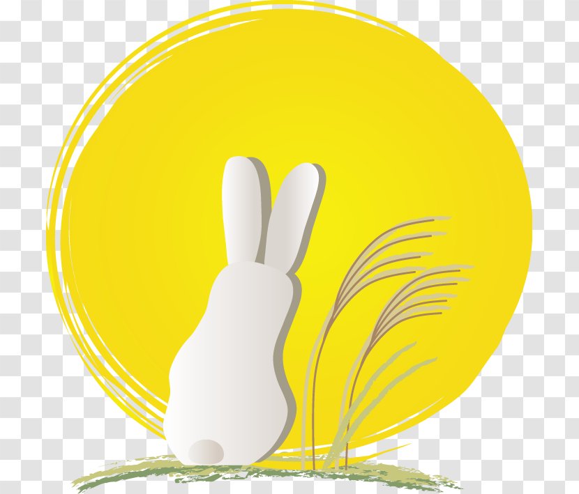 Domestic Rabbit Tsukimi Dango Chinese Silver Grass - Easter Bunny Transparent PNG