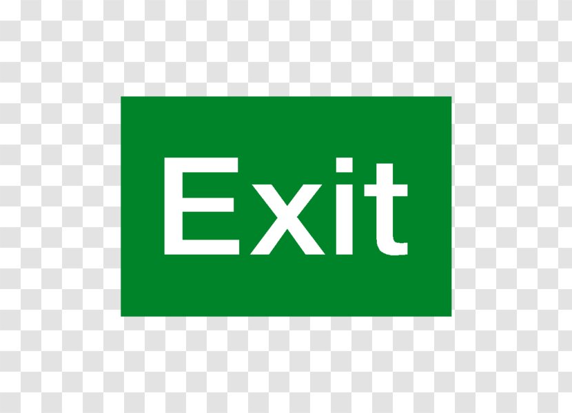 Exit Sign Emergency Fire Escape Building Safety - Iso 7010 - Green Label Transparent PNG