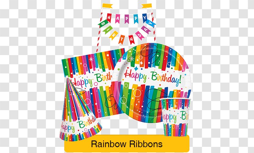 Party Birthday Rainbow Balloon Festival - Cloth Napkins Transparent PNG
