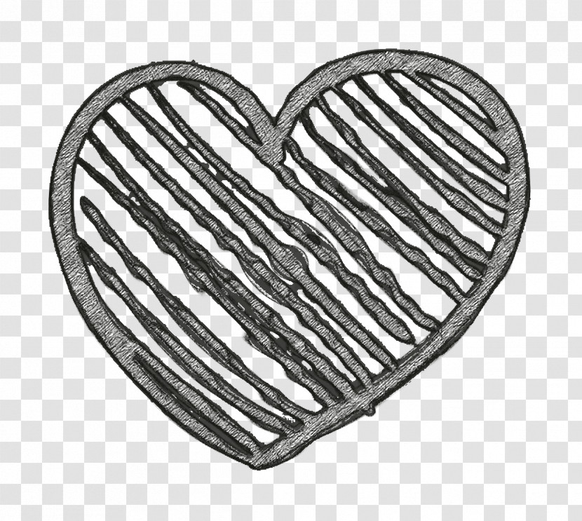 Heart Icon Social Media Hand Drawn Icon Heart Sketch Icon Transparent PNG