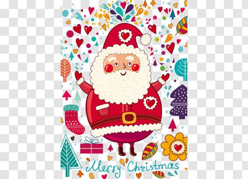 Christmas Card Ornament Tree Illustration - Craft - Santa Claus Transparent PNG