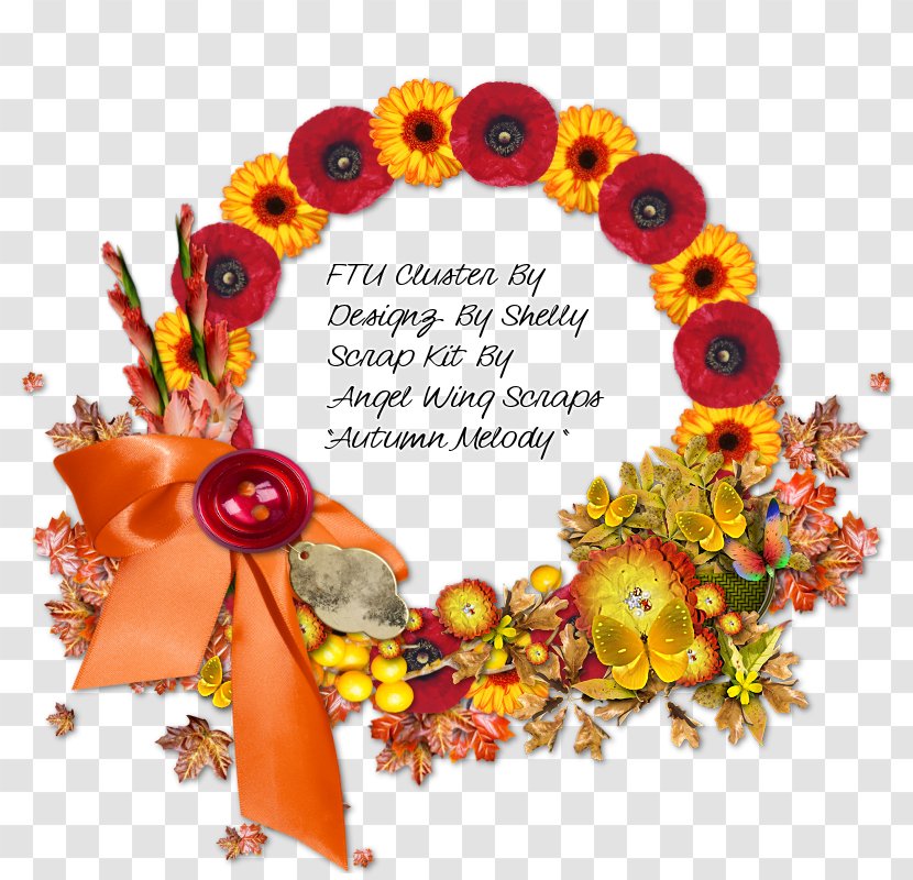 Floral Design Wreath Art Cut Flowers - Mid-autumn Element Transparent PNG