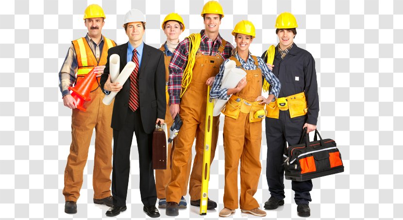 Construction Worker Foreman Laborer Hard Hats Architectural Engineering - Profession - Hat Transparent PNG