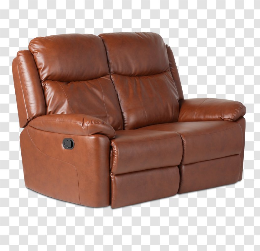Recliner Couch Leather Loveseat Office - Brown - Chair Transparent PNG