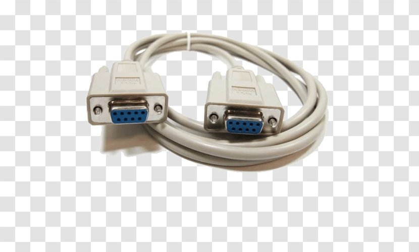 Serial Cable Null Modem D-subminiature Electrical Port - Usb Transparent PNG