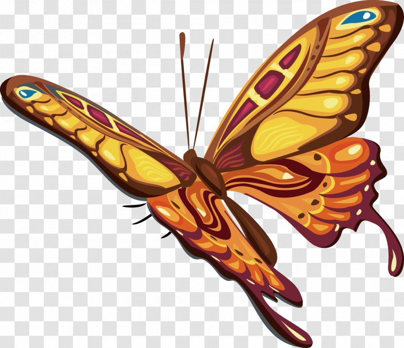Butterfly Clip Art - Monarch - Fly Vector Exquisite Transparent PNG