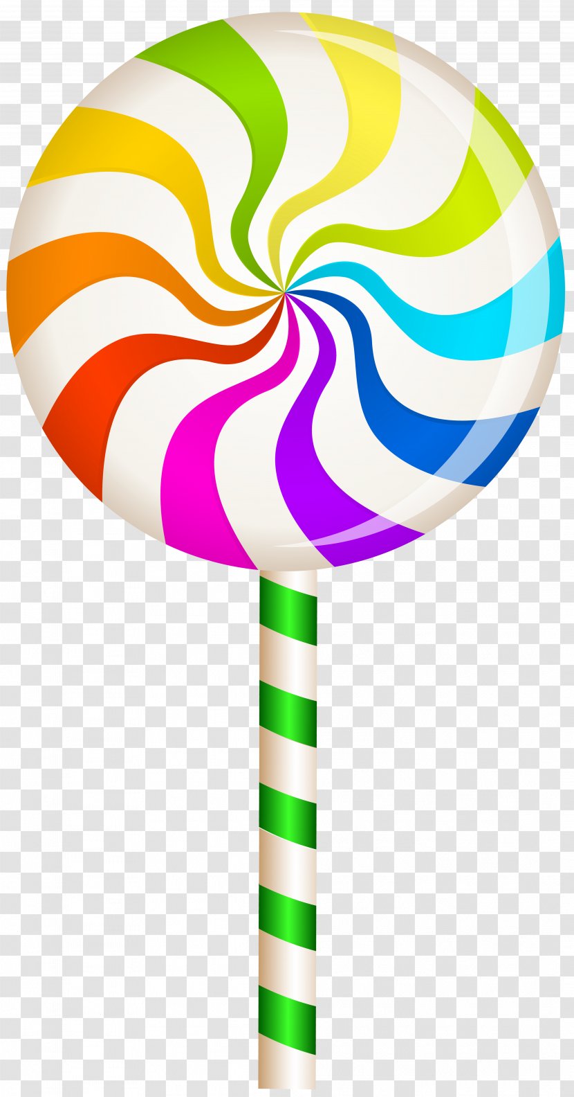 Lollipop Candy Confectionery Clip Art - Hard - Multicolor Swirl Image Transparent PNG