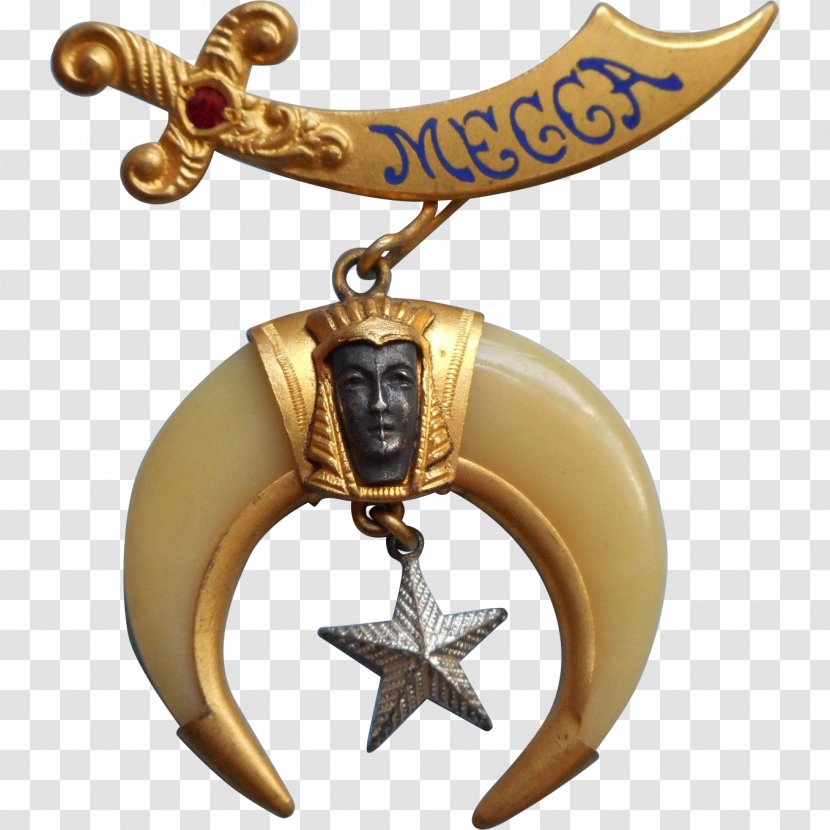 Shriners Freemasonry Star And Crescent Masonic Bodies Synonym - Prince Hall - Mecca Transparent PNG
