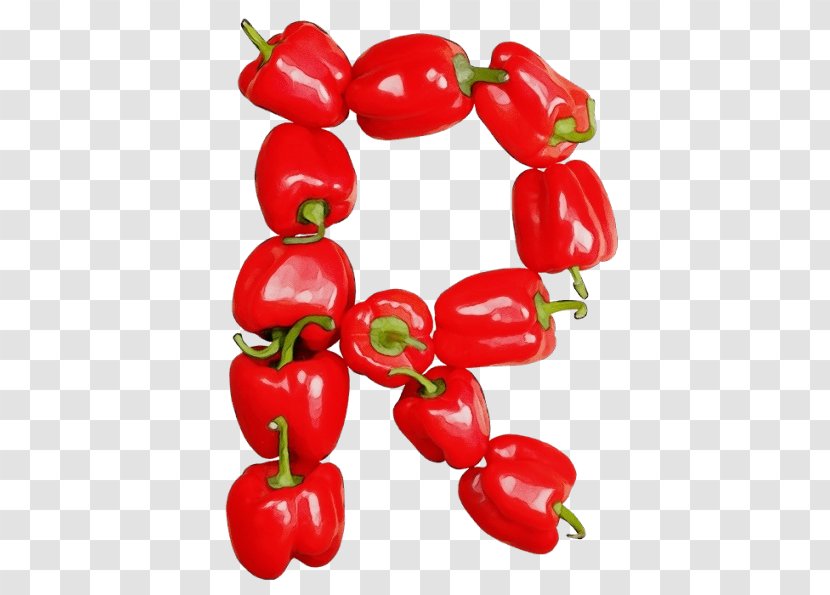 Plant Red Bell Peppers And Chili Food Fruit - Flower Natural Foods Transparent PNG