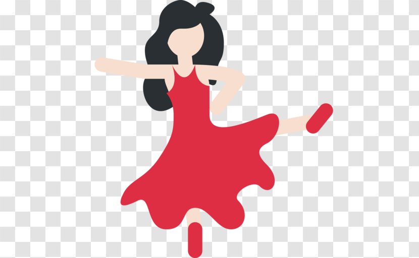 WhatsApp Dance Party Flamenco Light Skin - Heart - Women Transparent PNG