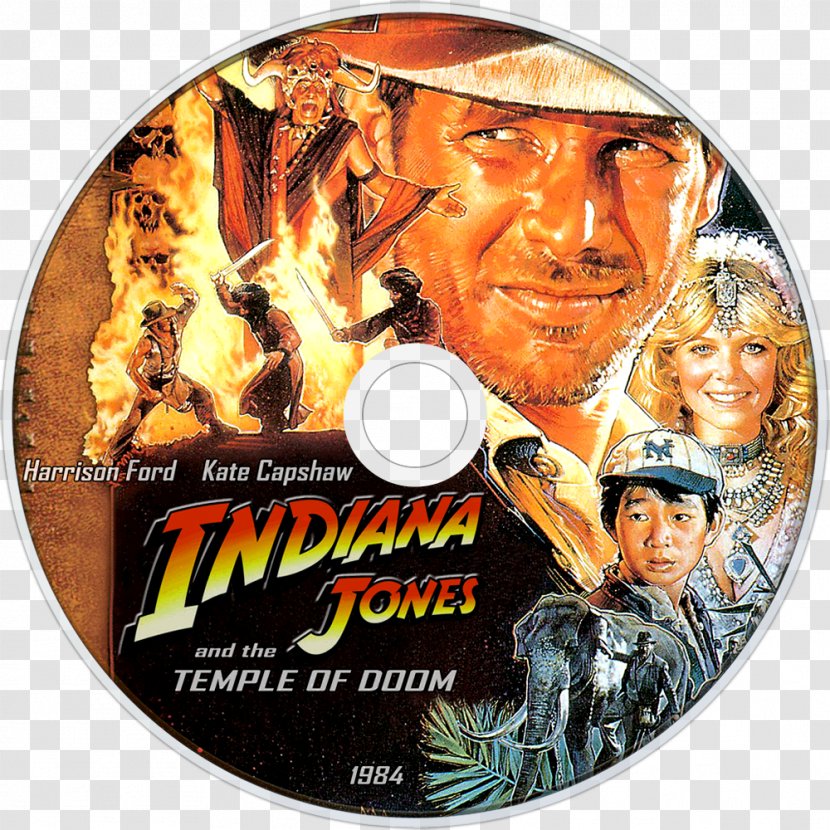 Harrison Ford Indiana Jones And The Temple Of Doom Film Poster - Adventure Transparent PNG