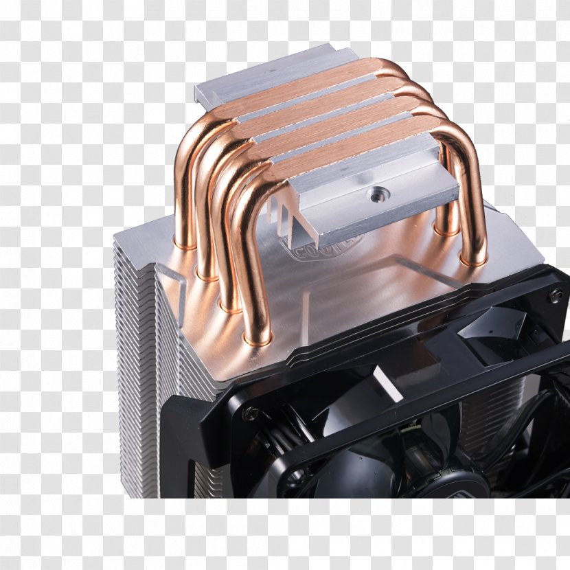 Computer System Cooling Parts Socket AM4 Cooler Master Heat Sink Pipe - Light Transparent PNG