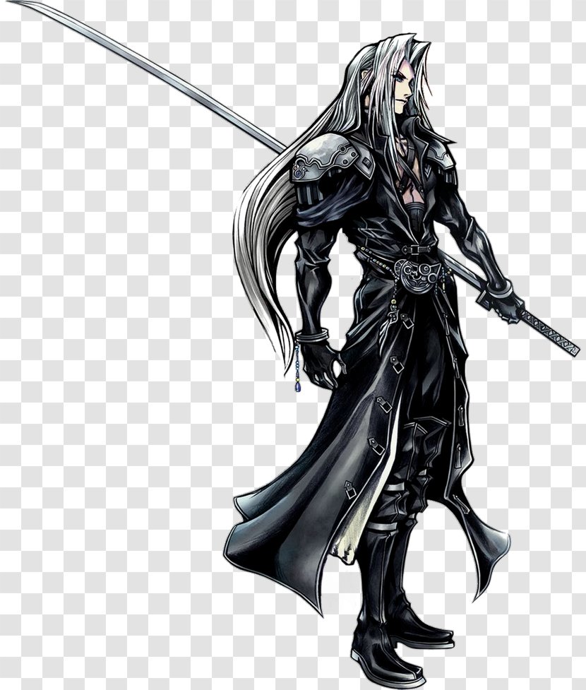 Dissidia Final Fantasy VII Sephiroth Cloud Strife 012 - Figurine Transparent PNG