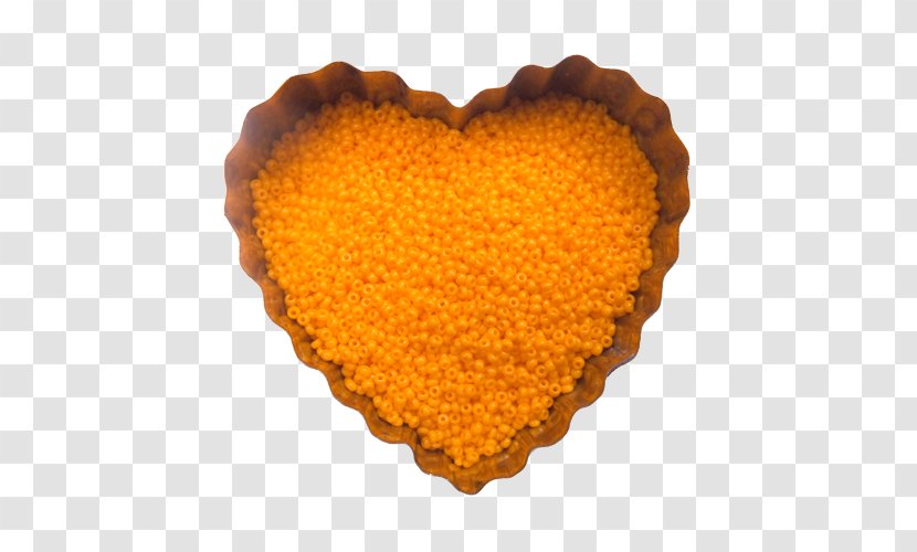Crochet Heart - Yellow Transparent PNG