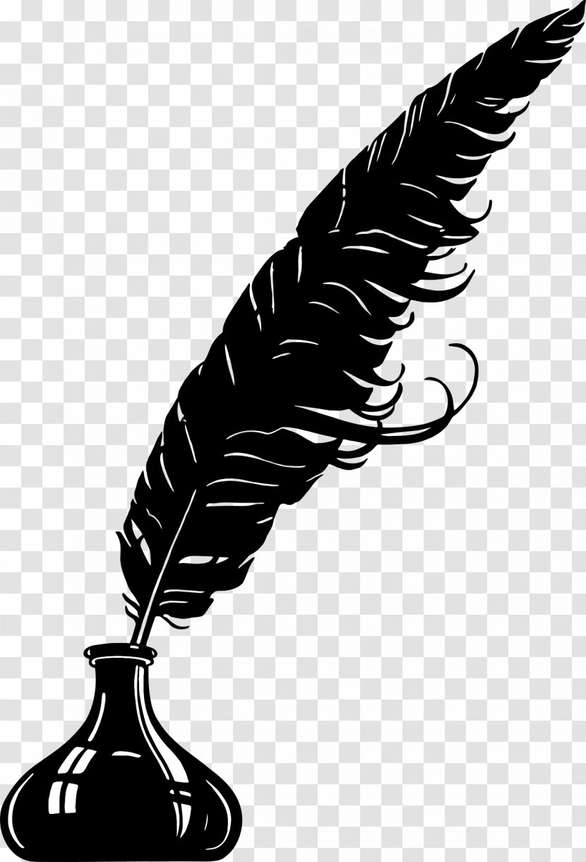 Quill Inkwell Pen Paper Clip Art - Drawing Transparent PNG