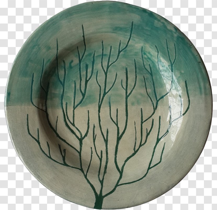 Ceramic Plate Bowl Tile Tableware - Teal Transparent PNG