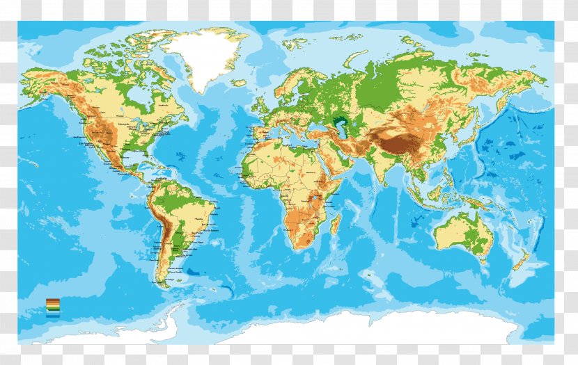 Earth Continent World Map Transparent PNG