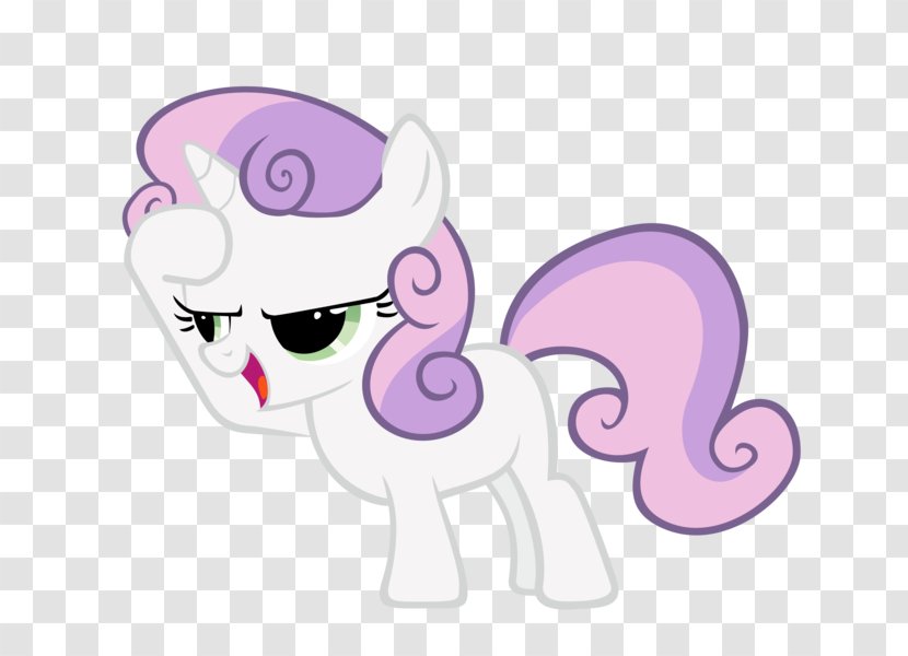 Pony Sweetie Belle Horse Animal - Heart Transparent PNG