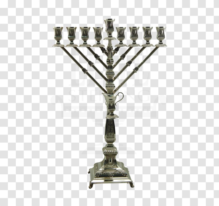 Menorah Hanukkah Jewish Holiday Ceremonial Art Judaism - Candle Transparent PNG
