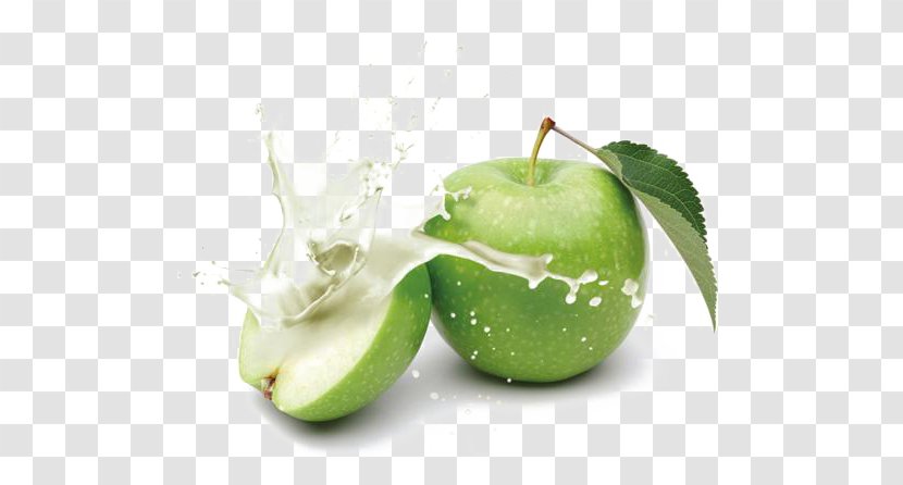 Fruit Poster Drawing Illustration - Painting - Apple Milk Transparent PNG
