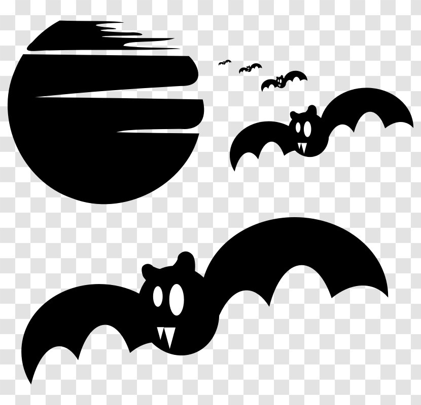 Bat Halloween Silhouette Clip Art - Haunted Attraction - Pictures Bats Transparent PNG
