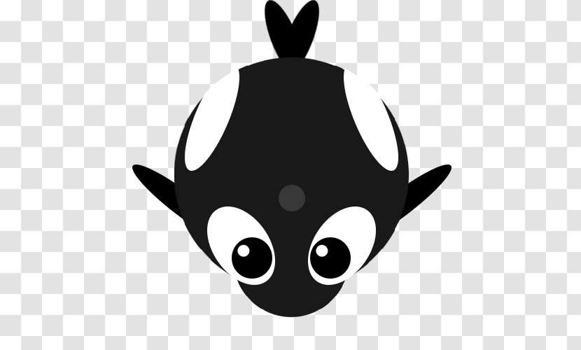 Mope.io Killer Whale Hippopotamus Blue - Black And White - Flying Pig Transparent PNG