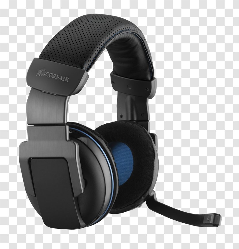 Headset Corsair Components 7.1 Surround Sound Wireless Headphones - Technology Transparent PNG