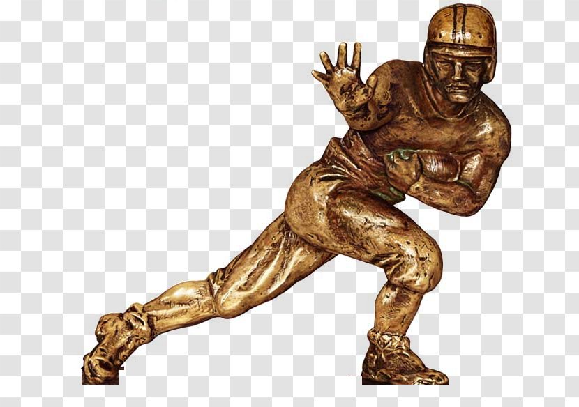 Heisman Trophy American Football College Graphics Image - Bronze Transparent PNG