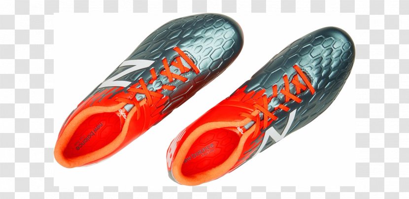 Football Boot New Balance Visaro 2.0 Mid Level FG Typhoon Shoe Product Design - Outdoor - Cleat Kicking Soccer Ball Orange Transparent PNG