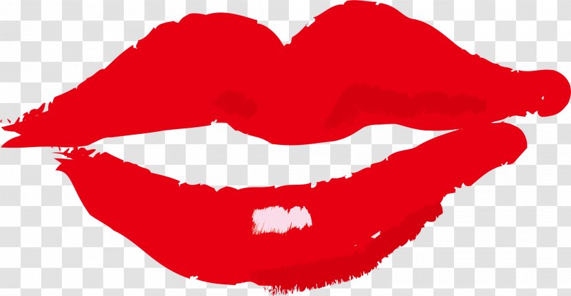 Lip Kiss Drawing Cartoon - Creative Lips Transparent PNG