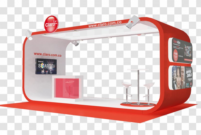 Estand Fair Claro Colombia - Empresa - Standee Flex Transparent PNG