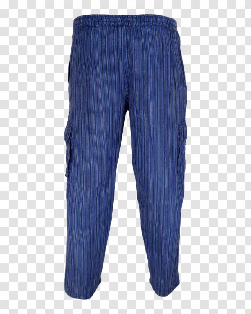 Pants Pin Stripes Blue Suit Mod - COTTON Transparent PNG