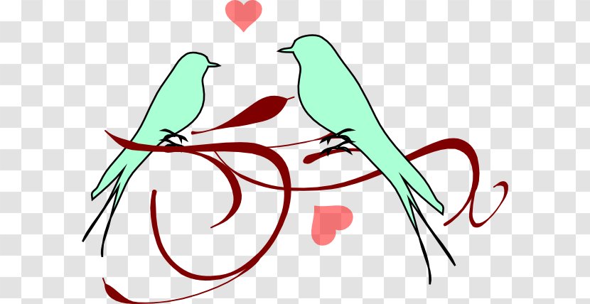 Lovebird Clip Art - Sticker - Birds Wedding Cliparts Transparent PNG