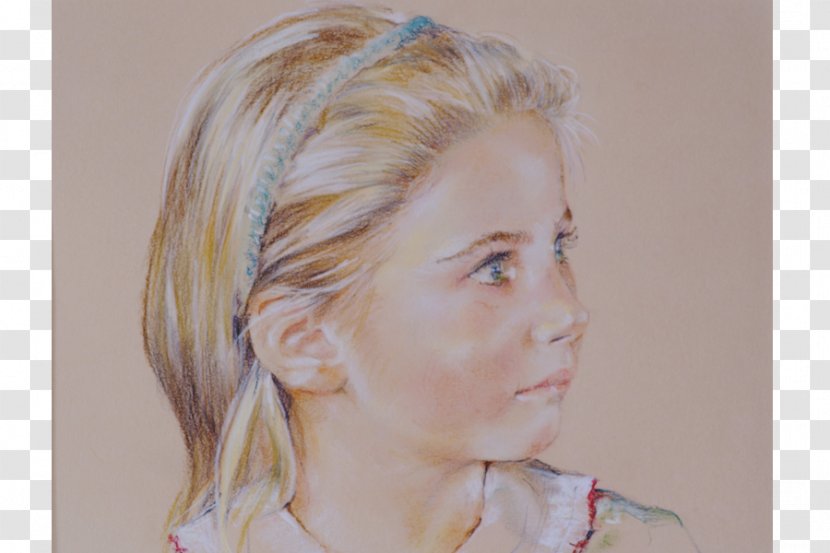 Blond Hair Coloring Portrait Long Transparent PNG