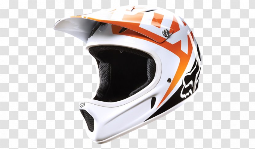 Motorcycle Helmets Fox Racing Bicycle Downhill Mountain Biking - Helmet Transparent PNG