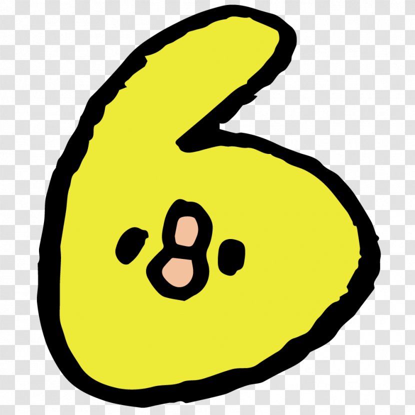 0 Toshikoshi Soba Numerical Digit Clip Art - Smile - Yellow Transparent PNG