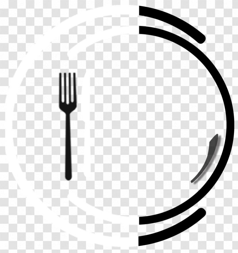 Cutlery Line Clip Art - Monochrome - Cooked Food Transparent PNG