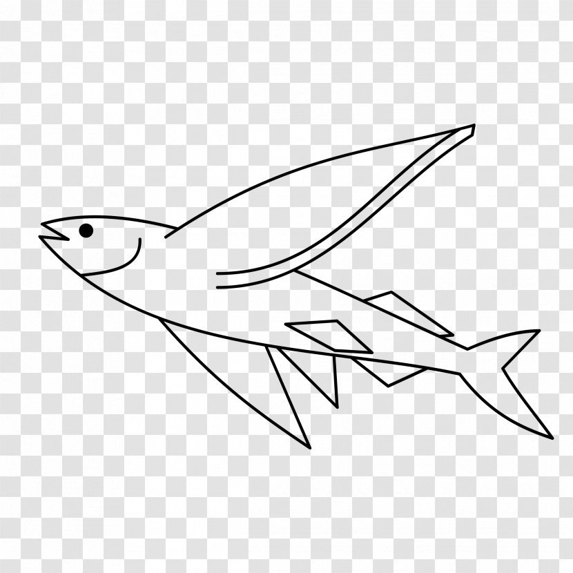 Flying Fish Clip Art - Bird - Sea Animals Transparent PNG
