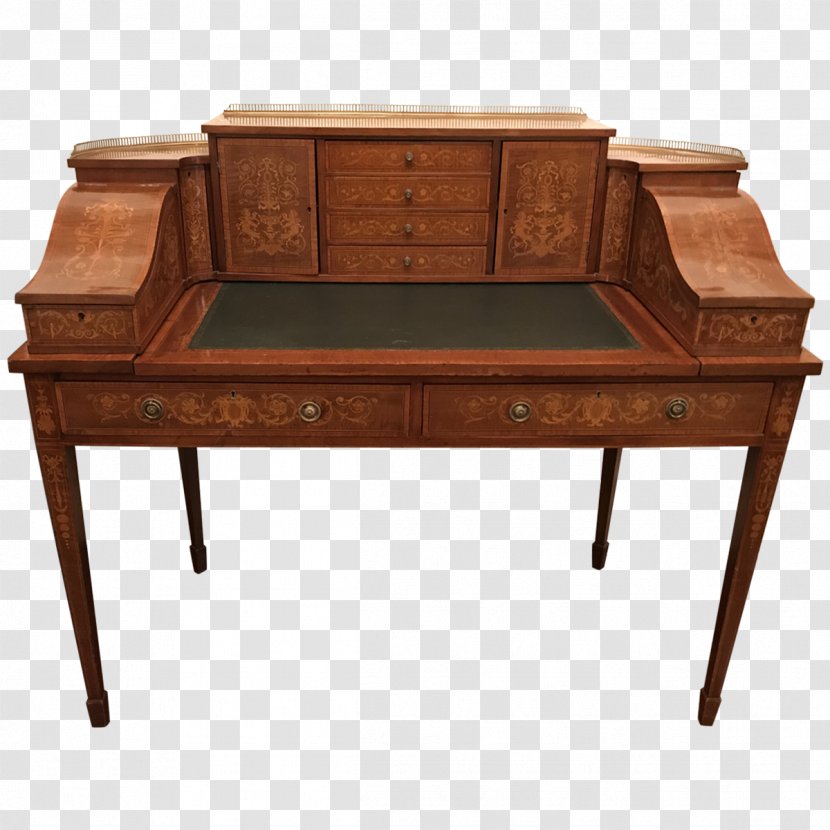 Writing Desk Table Secretary Carlton House - Hardwood - Antique Transparent PNG
