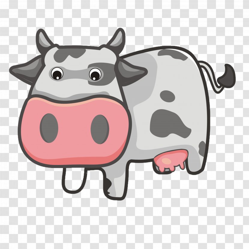 Cattle Cartoon Calf Animation - Cow Transparent PNG