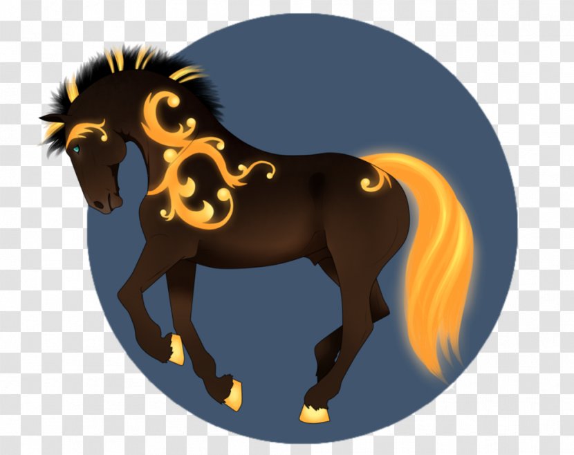 Mustang Stallion Halter Bridle Illustration - Horse Like Mammal - Bloodline Poster Transparent PNG