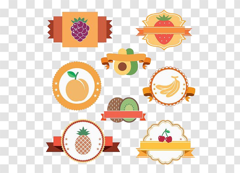 Sticker Auglis Clip Art - Diverse Fruit Stickers Symbol Tag Transparent PNG