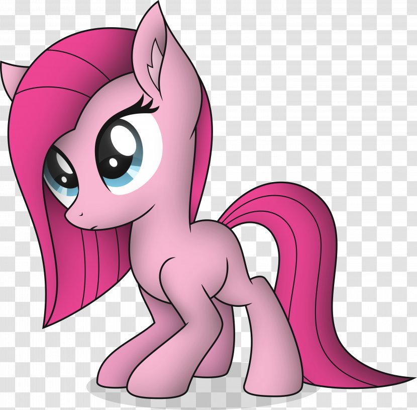 Cat Pony Pinkie Pie Filly Illustration - Cartoon Transparent PNG