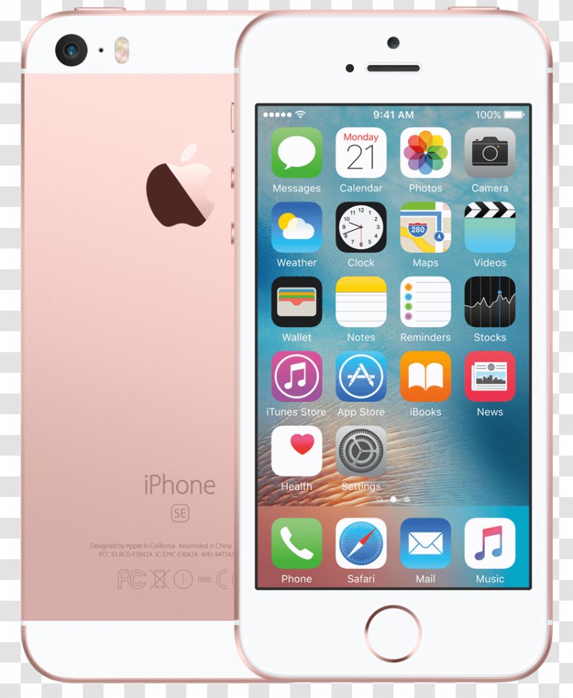 IPhone SE Apple 5s Telephone Rose Gold - Portable Communications Device Transparent PNG
