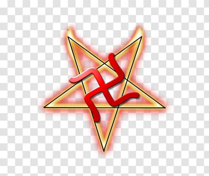 Pentagram Swastika Symbol Black Magic Satanism - Digital Art Transparent PNG
