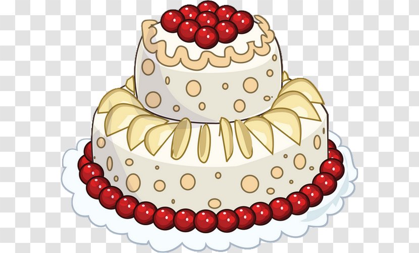 Birthday Cake Wedding Bakery Fruitcake Cartoon Cakes - Frozen Dessert Transparent PNG