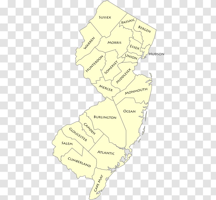 Jersey City Monmouth County, New Ocean County Sheriff Gretna - Area - Map Transparent PNG