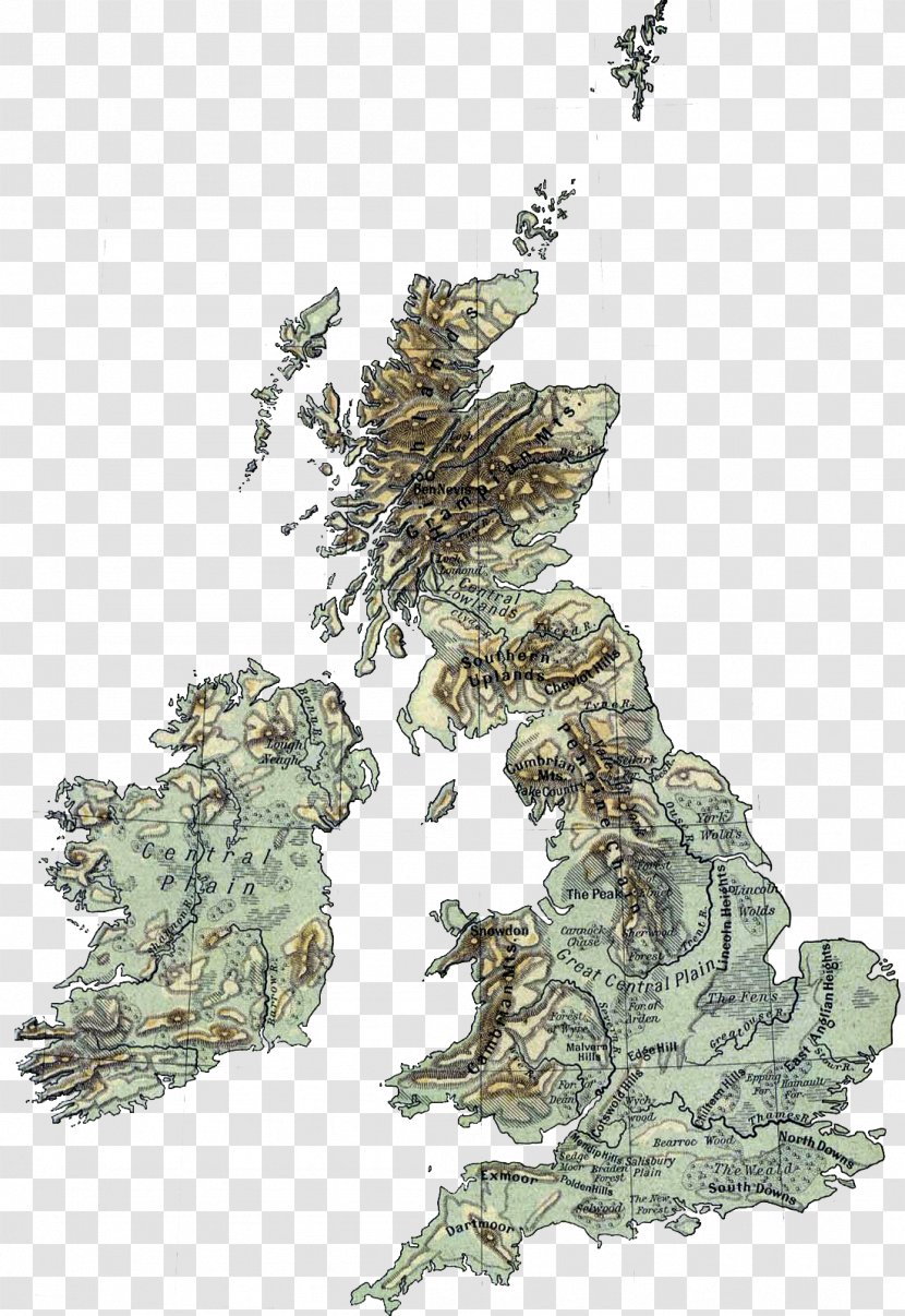 England British Isles Map Royalty-free - Royaltyfree - Product Physical Transparent PNG