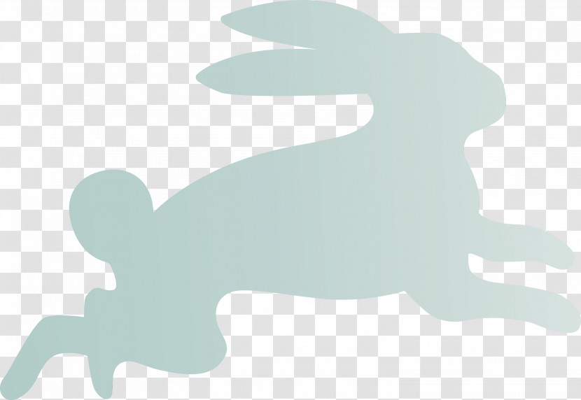 Rabbit Hare Rabbits And Hares Silhouette Tail Transparent PNG