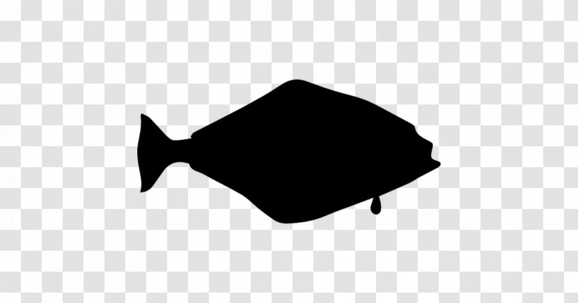 Halibut Fish Silhouette - White Transparent PNG